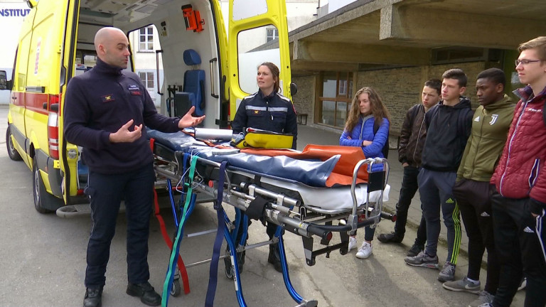 Neufchâteau. Les pompiers rencontrent les élèves de l'ISM