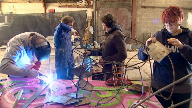 7ème stage de création soudure chez Tribal Souk. La soudure au service de l'art