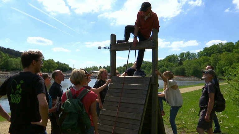 Neuf malvoyants en randonnée sur le massif du Mont Blanc