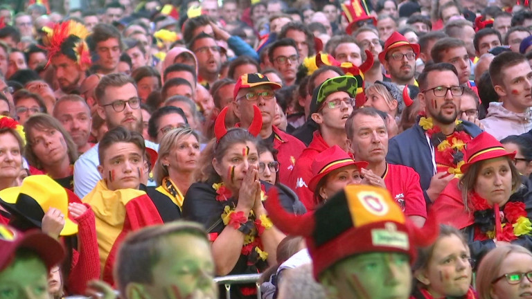 Les supporters ont donné de la voix pour les Diables