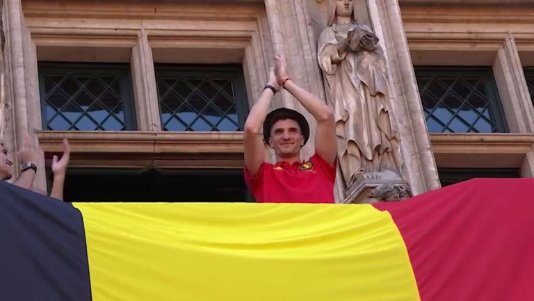 Les supporters luxembourgeois à Bruxelles pour saluer les Diables