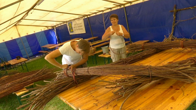 Neufchâteau. Quatre œuvres créées lors des ateliers vannerie sauvage
