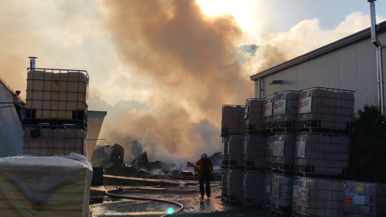 Bastogne. Gros incendie chez Thermilux. Une annexe détruite