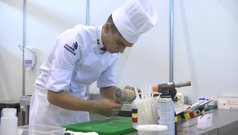 Euroskills. Le cuisinier Jordan Boreux fait partie de la Belgian team