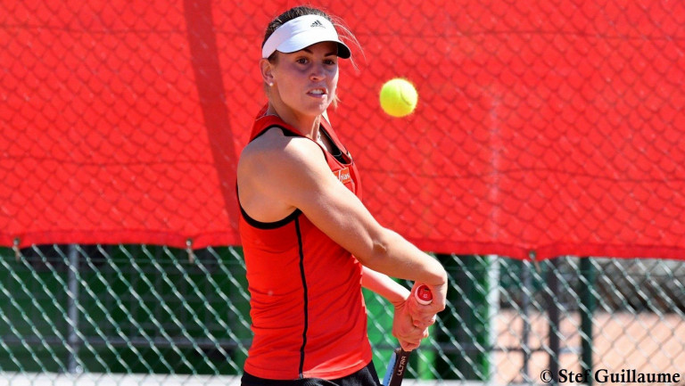 Hélène Scholsen en finale du tournoi de Pétange 