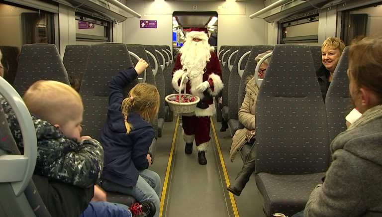 Le père Noël a voyagé sur la ligne Virton - Halanzy