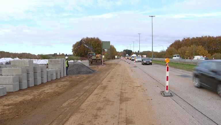 Fermeture de bretelles dans le chantier entre Arlon et Sterpenich