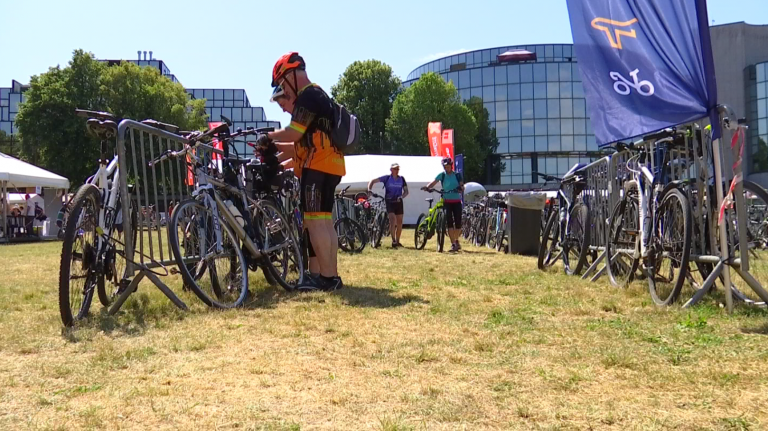 Arlon : 2e étape du Beau Vélo avec Adrien Joveneau et Tanguy Dumortier