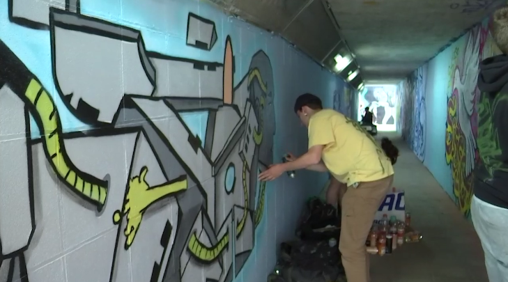 Bande. Une jam graffiti sous la N4