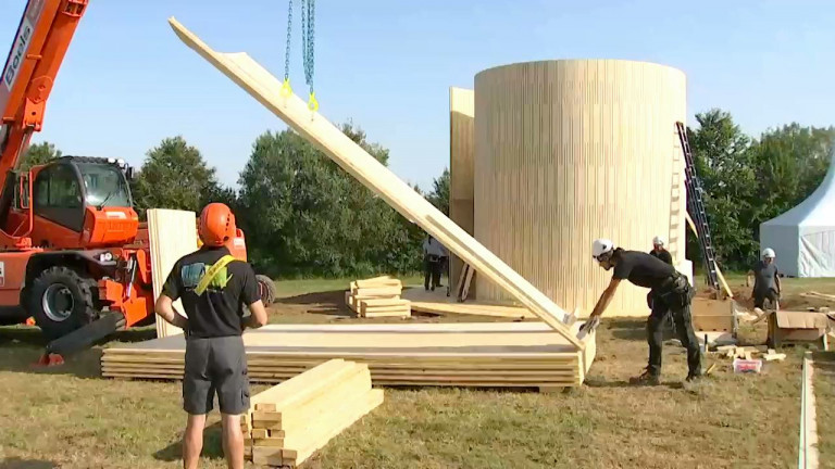 Bertrix: une structure en bois emblématique pour Demo Forest