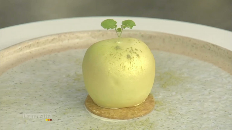 La pomme d’amande et son sablé breton