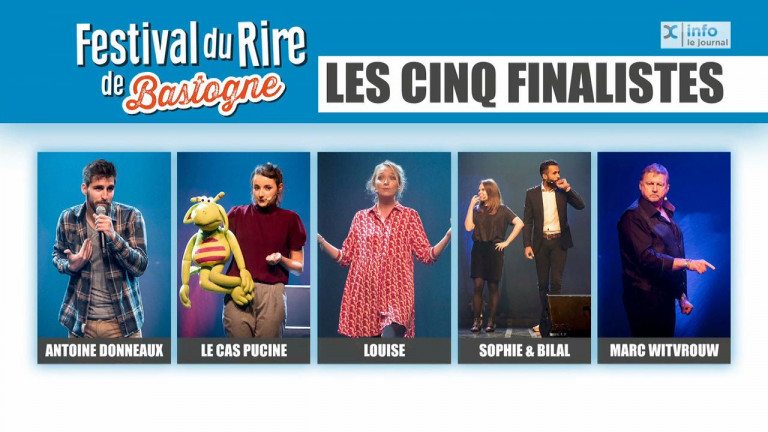 Bastogne : voilà les 5 finalistes du concours "les Talents de l'humour" du festival du rire