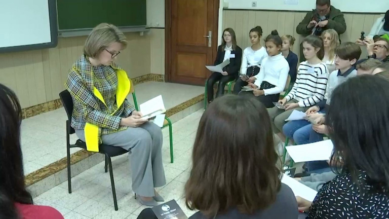 Barvaux. Une visite de la reine Mathilde autour de la lecture