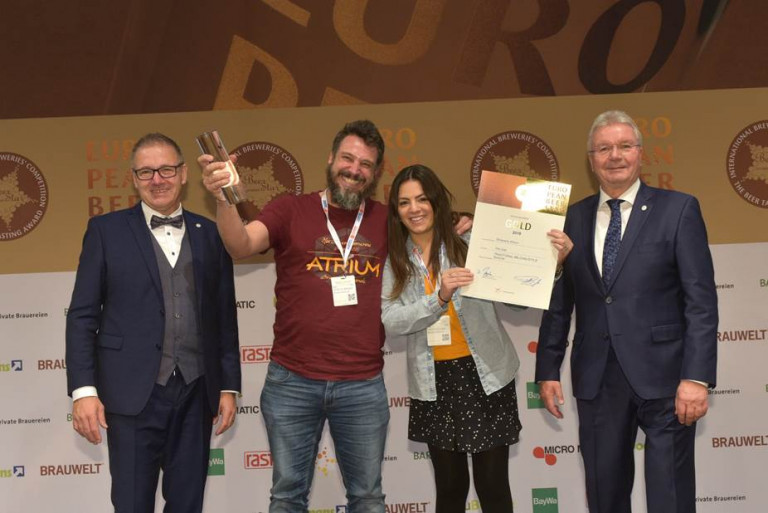 Une médaille d'or pour la brasserie Atrium à l'European Beer Star de Nuremberg