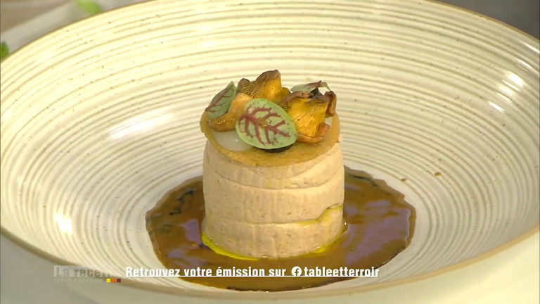 Spécial fête de noël soufflé de coq des prés et foie gras