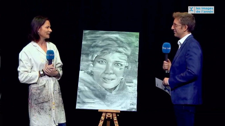 Une toile en souvenir de notre collègue Stéphanie Lambrecht