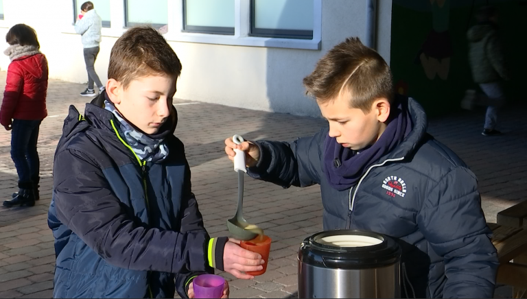 Une soupe en guise de collation à 10h