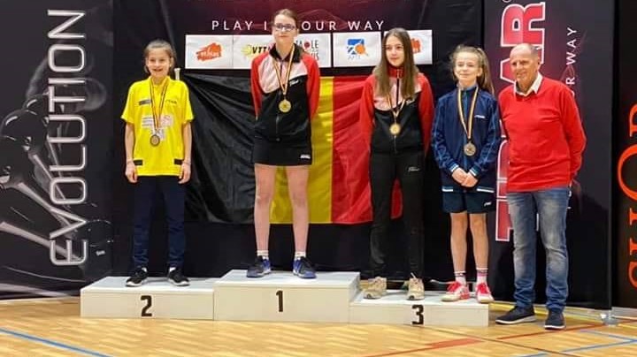 Oriane Janes championne de Belgique chez les minimes 