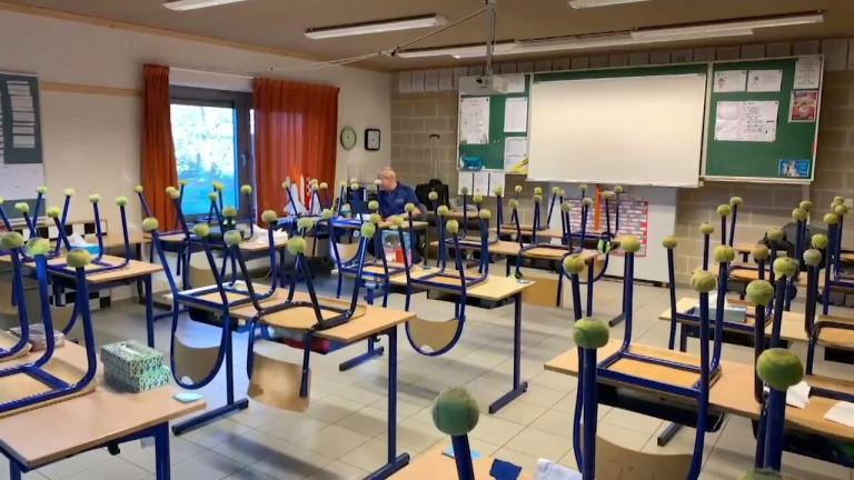 Ebly : très peu d'enfants à l'école ce matin