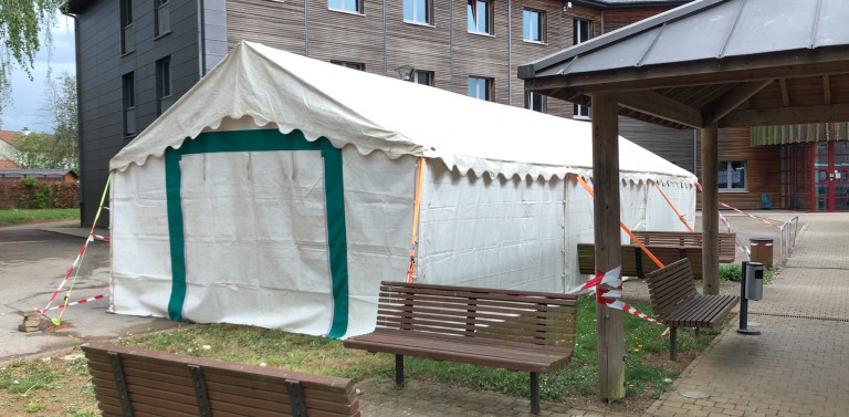 Virton. À la maison de repos "L'amitié", la visite des familles s'organisera dans ce chapiteau