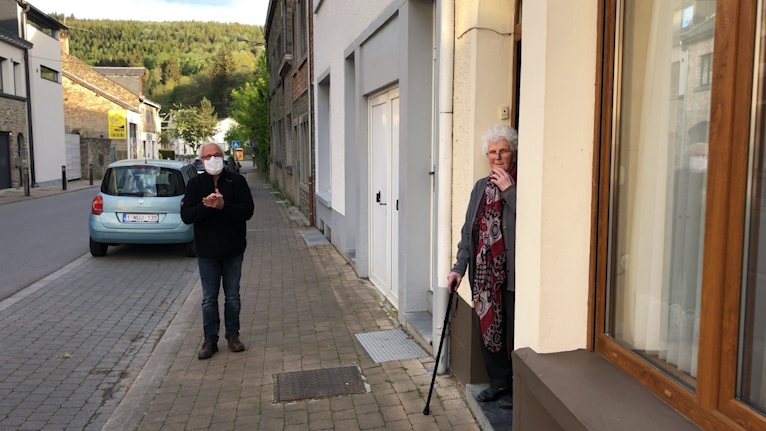 Houffalize. Une nonagénaire mise à l'honneur... depuis la rue