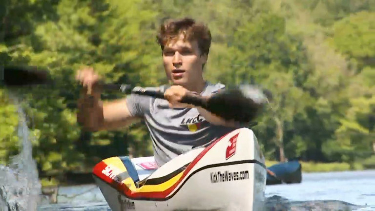 Le kayakiste Samuel Pype a repris les entraînements