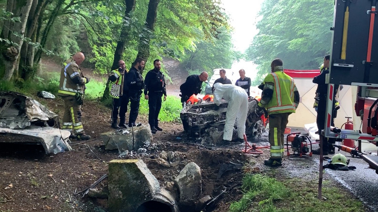 Dramatique sortie de route à Bertrix