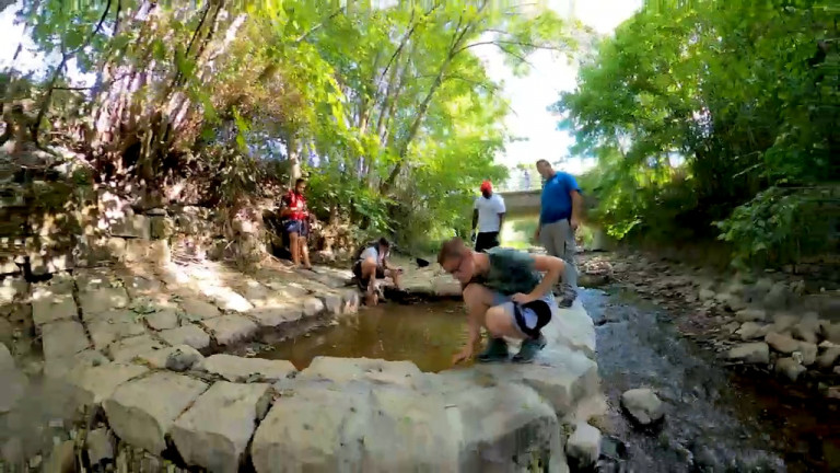 Hargimont. L'ancien lavoir restauré par des Compagnons bâtisseurs