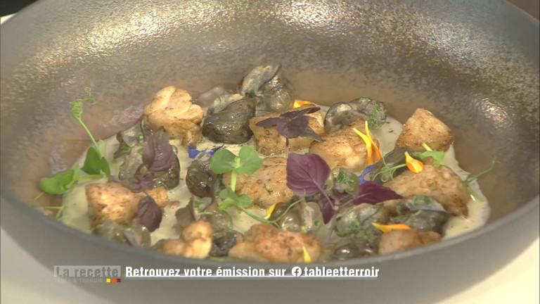 Nage de petits gris et cœur de ris de veau