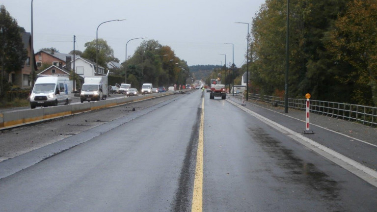 Tenneville : basculement du trafic sur les voies vers Marche-en Famenne