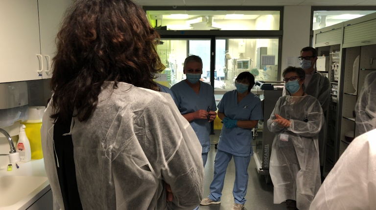 Christie Morreale et Willy Borsus visitent l'hôpital de Marche