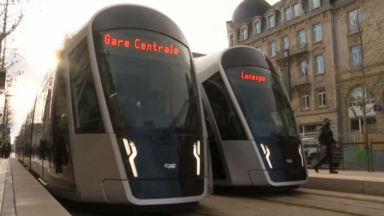 Luxembourg : le tram relie la gare centrale au Kirchberg