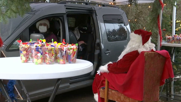 Halanzy. Un drive in pour voir le Père Noël