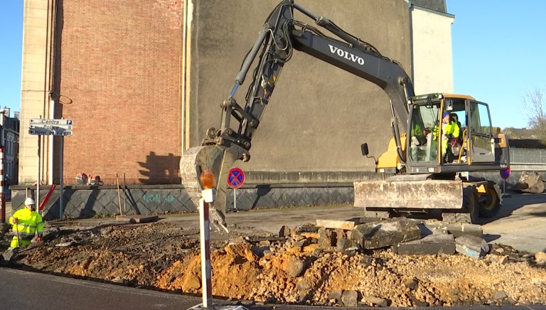 Chantier au carrefour Liedel à Arlon. Circulation réduite et vitesse limitée dès le 18 janvier