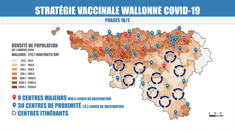 Province. La répartition des centres de vaccination fait débat