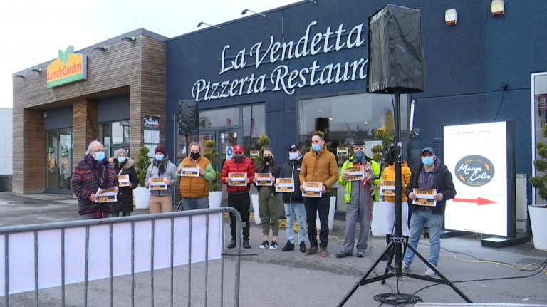 Une quinzaine de personnes soutient l'Horeca à Libramont