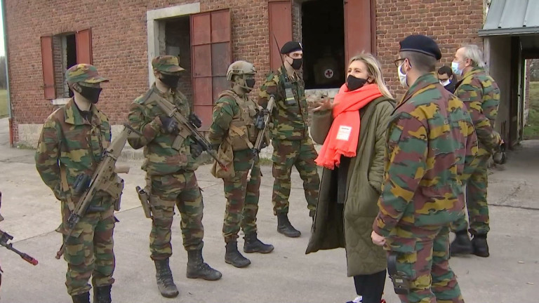 Marche : visite ministérielle au camp Roi Albert