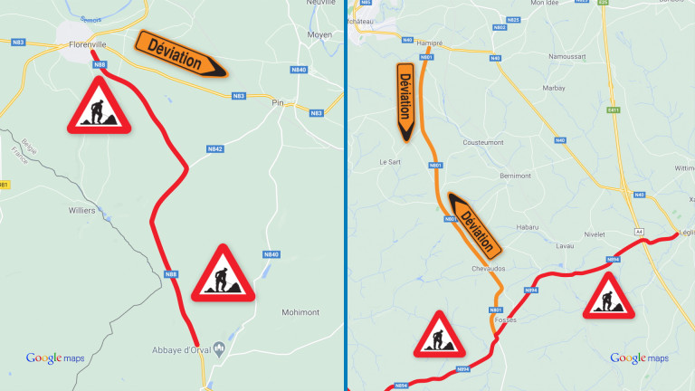 Travaux routiers d'envergure à Orval et Les Fossés