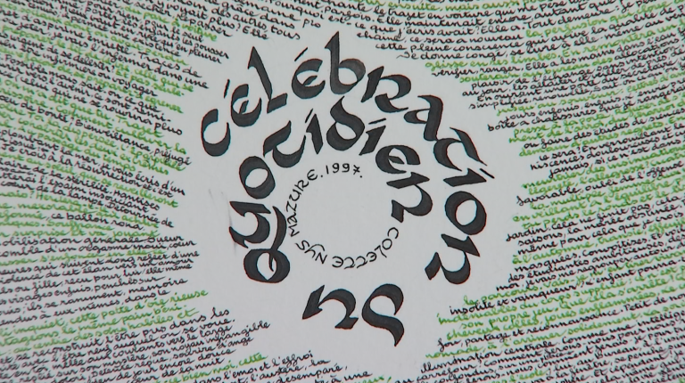 Marche : les calligraphies surprenantes de Luc Templier