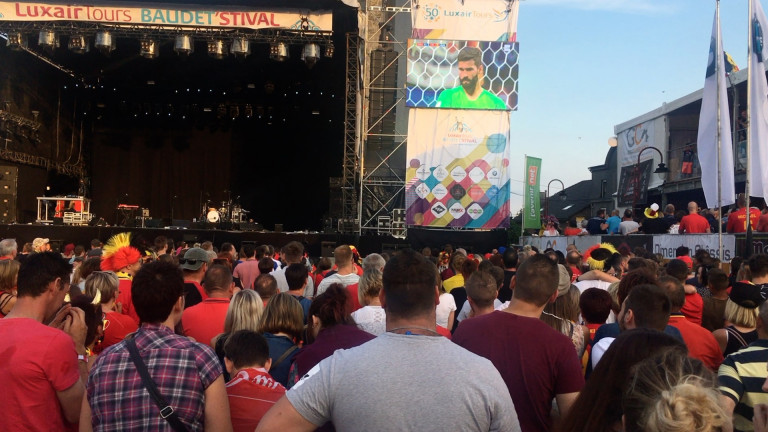 Des écrans géants sur la place de Bertrix pour suivre les Diables Rouges