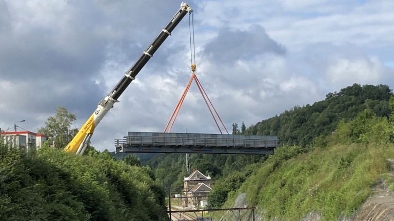 Grupont. Un pont provisoire dans l’attente d’un tout neuf