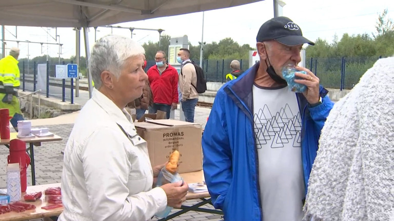 Gouvy: les Amis du Rail sondent les navetteurs lors d'un petit-déjeuner