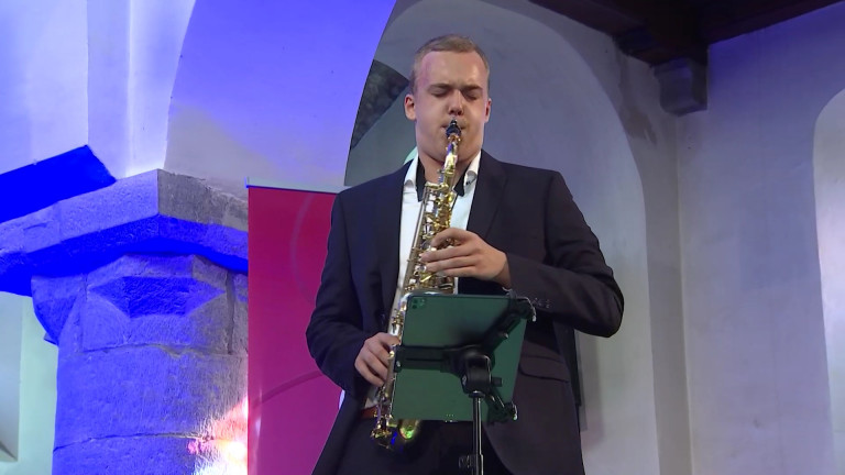 Le saxophoniste Axel Michel était à l'affiche du 49e Festival Durbuyssimo
