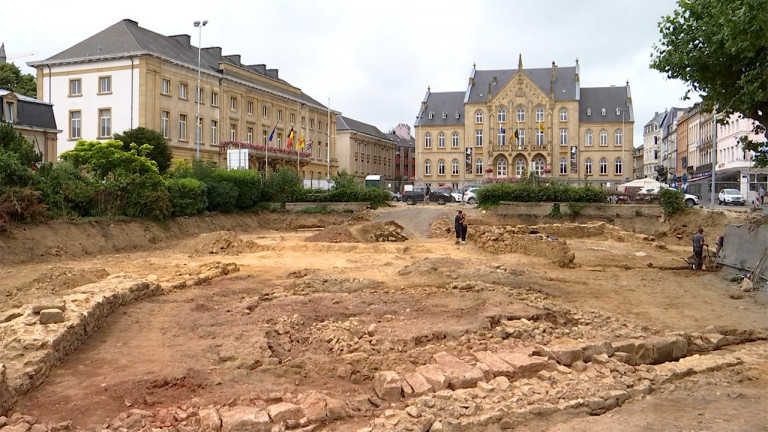 Arlon : de l'habitat du XVIe sous le parc Léopold