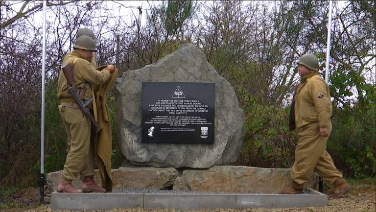 Rendeux : un monument pour commémorer le Lieutenant-Colonel Hogan