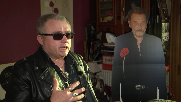 Fernand Macaux est collectionneur et fan de Johnny Hallyday depuis 40 ans!