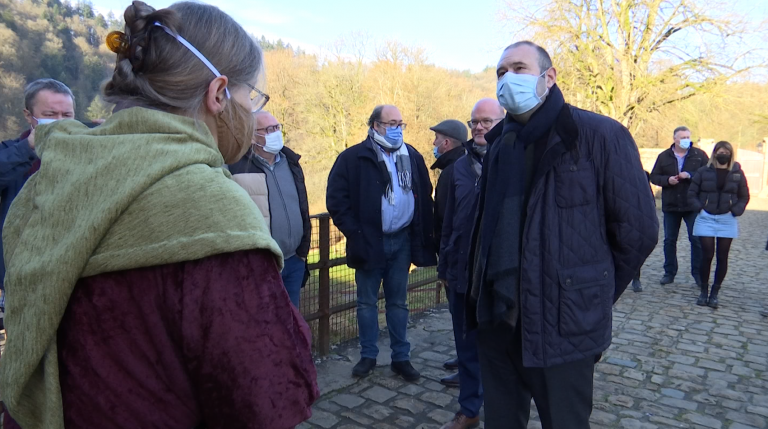 Le ministre wallon Christophe Collignon en visite à Bouillon