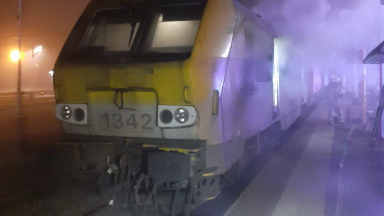 Bertrix. Coupure de la circulation ferroviaire suite à l'incendie d'une locomotive