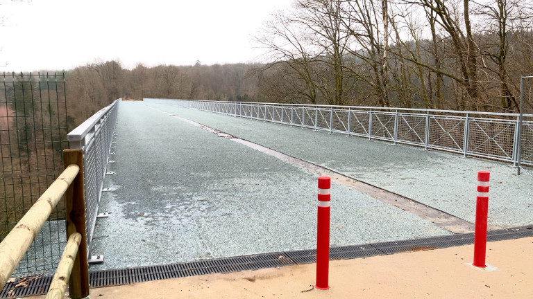 Rénové, le viaduc de Conques est rouvert aux promeneurs