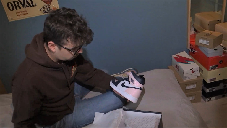 Arlon. Baskets. Mathieu Reiser est fan et grand connaisseur des sneakers en édition limitée